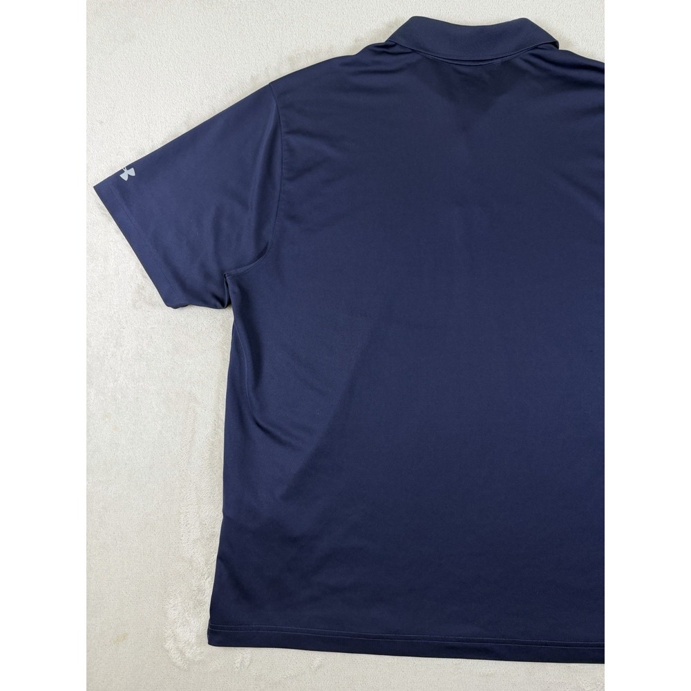 Under Armour‎ HeatGear Men's XL Polo Shirt Blue Performance Golf Athletic - Picture 14 of 16